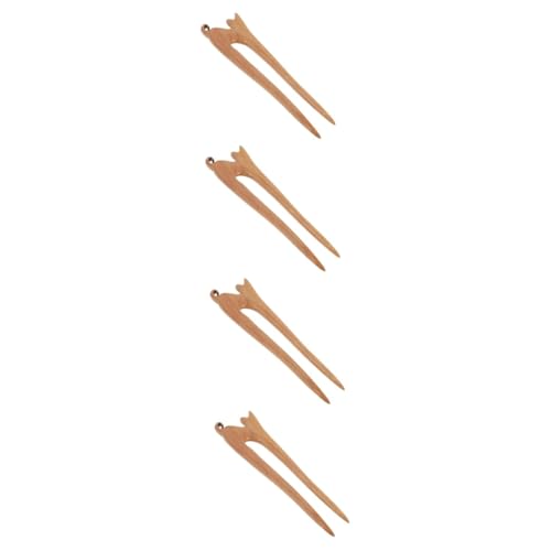 Épingle à cheveux bois chat mignon pour embellir vos coiffures de fêtes