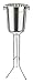 Winco Folding Wine Bucket Stand, Medium, Chrome , 8 Quart
