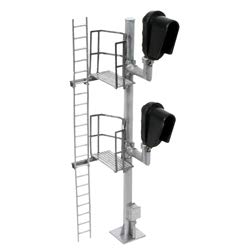 HO Scale Signal Hooded Modern [Double Head-Left]