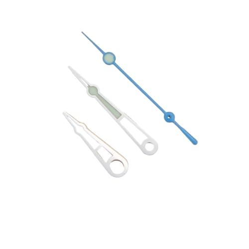 WVTVBYLKLP(売店) 1058 ブライトカラー スーパーC3 グリーン 夜光 に適合 NH34 35 36 38 70 自動巻きムーブメント SKX007 時計針に適合 時計の針(Silver Light Blue)