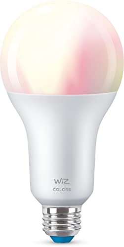 WiZ Lampadina Smart WiFi, Luce Bianca o Colorata Dimmerabile, E27, 18.5W, Tecnologia SpaceSense, Controllo Vocale (Alexa, Apple HomeKit, Google Home)