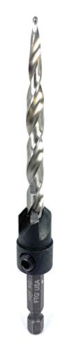 Image of FTG USA #14 (1 /4 inch) Adjustable Tapered Wood Countersink Drill Bit | Sharp tapered drill bit for clean woodworking. Great for adjustable countersink drilling projects on hard or soft wood