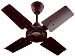 Krishvia 600 mm / 24 Inch High Speed 4 Blade Anti-Dust Ceiling Fan Suitable for Kitchen / Veranda / Balcony / Small Room with 900 RPM Brown (Glossy Brown)_D16