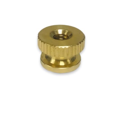 Solid Brass Knurled Thumb Nuts Size 10-24 Size 1 Heavy Duty Fasteners Hardware Set Industrial Fastening Assortment Construction