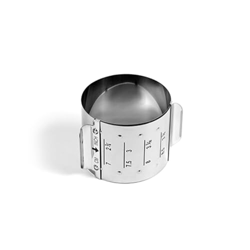 Hostelnovo Rund dimbar form – köksredskap för upphängning – tillverkad av rostfritt stål – mått: 7–9 cm