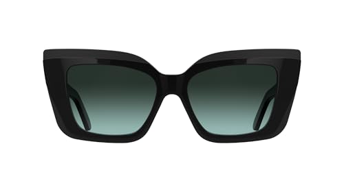 KARL LAGERFELD Womens Sunglasses KL6204S - Black with Gradient Green Lens