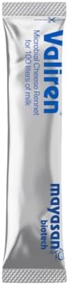 Vegetarian Rennet Pack 4 x 1g (3+1 FREE) | Makes 400L Milk | Ideal for Mozzarella & Soft Cheeses
