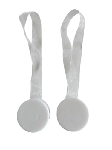 Coppia di Calamite per Tende - Semplici di Forma Tonda