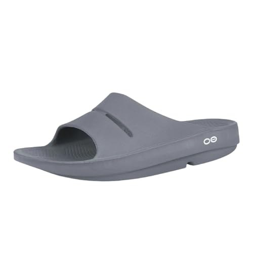 OOFOS OOahh Recovery Slide, Slate - Women’s Size 12, Men’s Size 10