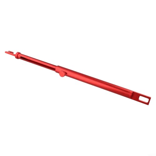 Soporte telescópico para puertas con soporte de fijación de aluminio rojo miniatura 1
