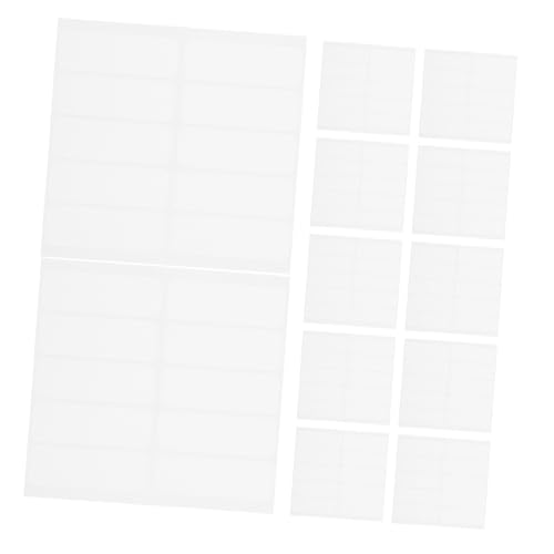 SEWACC Etiquetas Autoadhesivas Lavables De 12 Hojas Para Guardería Impermeables Lavables Autoadhesivas Para Ropa Infantil De Pvc Blanco
