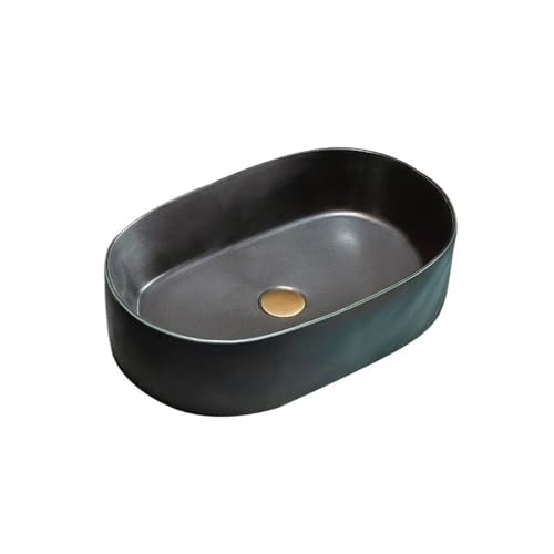 Lavabo de cerámica retro de encimera con acabado premium 2