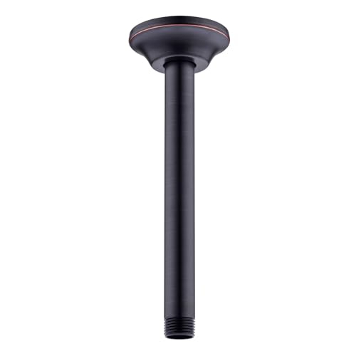 BESTILL 8 Inch Ceiling Mount Rain Shower Head Arm and Flange, Oil Rubbed...