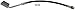 Dorman H84528 Rear Center Brake Hydraulic Hose Compatible with Select Chrysler / Dodge / Plymouth Models