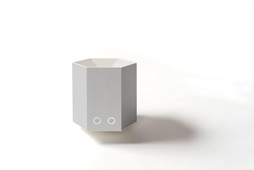 JVD - JVD Purificateur d'air personnel Shield Compact Blanc Crème, fabriqué en France. 22 W - Smart Hepa Filter - Neutralise virus, polluants, odeurs et allergènes