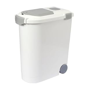 Ashfield Harkness Airtight Pet Food Storage Container up to 30 Lbs 36 Qt for Dog Cat Bird and Other Pet Food Storage Easy Acces Including Scoup Easy Access Lightweight Keeps Pet Food Fresh