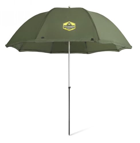Delphin Thunder FullWall 101003317 Parapluie de pêche, de camping, vert, 200 x 250 x 215 cm, vert, grand