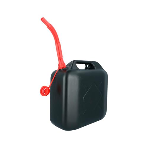 Jerrican carburant 20L noir bidon essence diesel de rechange pour voiture et réservoir