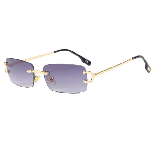 Lunettes de soleil ultra légères sans monture anti-fatigue oculaire UV400