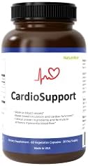 NatureKue CardioSupport Heart Supplement | All Natural Blood Flow Support Capsules Promote Blood Flow and Cholesterol Health (60 Veggie Capsules)