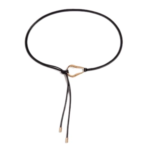 Simple Tie Waist Belt Exquisite Tie Buckle PU Belt Punk Belt Versatile Simple Belt Casual Wear