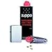 Produktbild Zippo Chrom Standard (gebürstet / brushed) im Set: Zippo Feuerzeug + 125ml Benzin + 6x Feuersteine im Spender