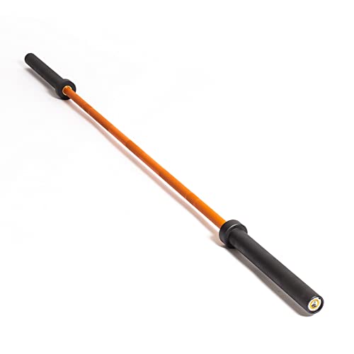 Image of Olympic Barbell [Bells of Steel] Olympic Bar for Commercial and Home Gym, Cerakote Finish Utility Bar for Powerlifting, Bodybuilding, and Strength Training, 1000lb Weight Capacity