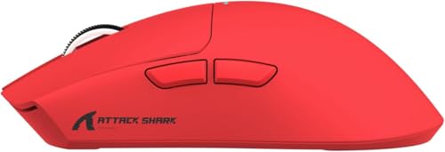 ATTACK SHARK X11 Mouse para jogos com dock de carregamento magnético, sensor para jogos PixArt PAW33