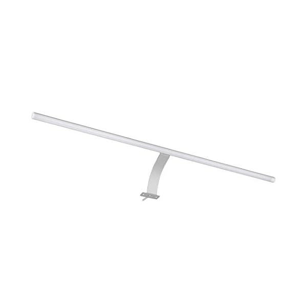 SEBSON® LED Spiegelleuchte 60cm mit Schalter, Schrank Aufbauleuchte, neutralweiß 4000K, 600x13mm, 6W, 450lm, Aluminium…