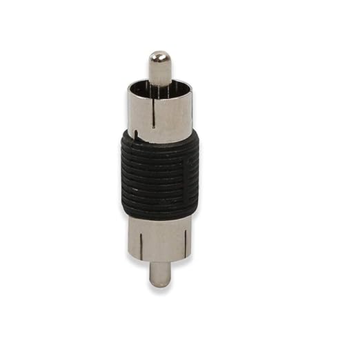 Adaptador de audio RCA macho a macho NEORTX chapado en níquel sólido 3