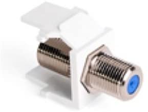 Module Snap-In QuickPort Leviton 40731-BW connecteur F femelle-femelle blanc coaxial