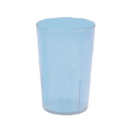 FSE PLTHTB008B Tumbler, 8 oz., Textured Exterior, Scratch and Impact Resistant, Stackable, Dishwasher Safe, Plastic, Blue, Pack of 12