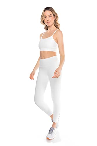 Kyodan Women’s Ribbed Strappy Back Bless Bra White X-Large #TOP2