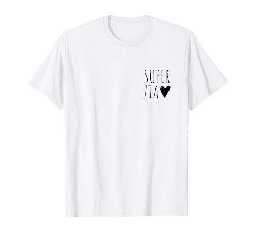 Super Zia Cuore Migliore Zia Regalo Maglietta
