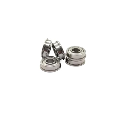 DINGGUANGHE 10pcs SFR4ZZ Miniature Flanged Ball Bearings 6.35 * 15.875 * 5.75mm Stainless Steel Flange Bearing