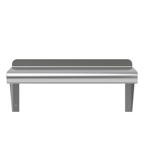 Image of AmGood 16 inch Long X 8 inch Deep Stainless Steel Wall Shelf | NSF Certified | Appliance & Equipment Metal Shelving | Kitchen, Restaurant, Garage, Laundry, Utility Room