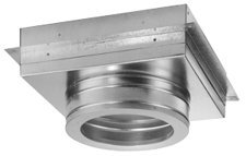 284607 7" Square Support Box unpainted Dura-Tech Chimney