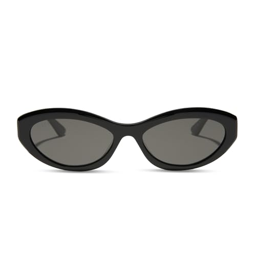 DIFF | Jessie James Decker Dolce Bella Cat Eye Sunglasses for Women UV400 Protection, Black + Grey