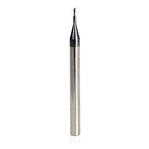 Amana Tool - 51743 AlTiN Coated CNC Steel, Stainless Steel & Composite Ball End Mini Mill