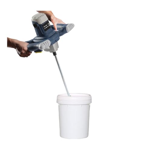 Agitador de mortero de 1400 W, agitador de mortero de color, agitador de hormigón, engranaje de metal de 6 velocidades, agitador de mortero de color, mortero para la industria y el hogar