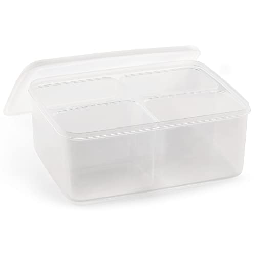 Fridge Food Storage Containers, Plastic Refrigerator Organizer Bins