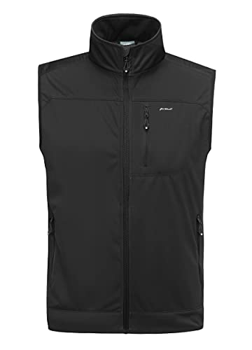 Image of Willit Men's Golf Vest Lightweight Softshell Vest Outerwear Sleeveless Jacket Hiking Runing Causal