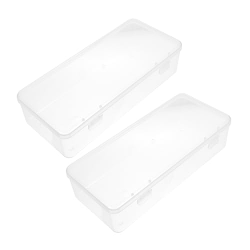 IMIKEYA 2 piezas Caja Organizadora Transparente para Queso y con Tapa Almacenamiento Refrigerador Diseño Ligero y Portátil Capacidad para Cocina