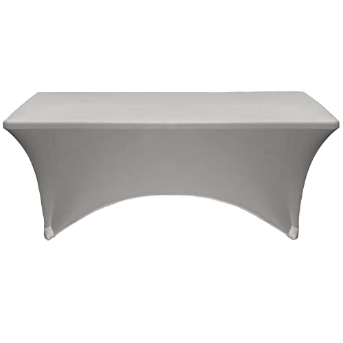 image for YOUR CHAIR COVERS Rectangular Spandex Table Covers 8ft Fitted Tableclo