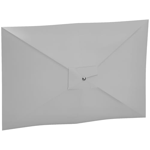 Outsunny Toldo de Recambio de Sombrilla de 3x2 m Toldo de Repuesto para Sombrilla de Patio con Ventilación Superior Protección UV 50+ Cubierta de Repuesto para Parasol para Exteriores Gris Claro