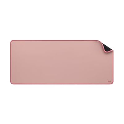 Logitech Desk Mat - Studio Series Multifuncional Alfombrilla de Ratón Grande Protector de Escritorio Base Antideslizante Resiste Salpicaduras - Rosa