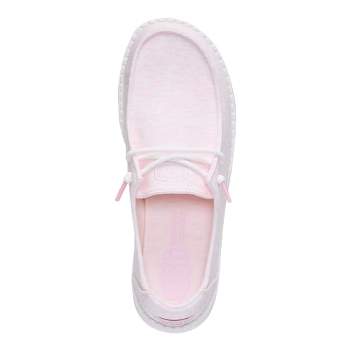 Image of HEYDUDE Women's Wendy Stretch Jersey Slip On Shoes | Lightweight Comfortable Travel Loafers with Elastic Laces