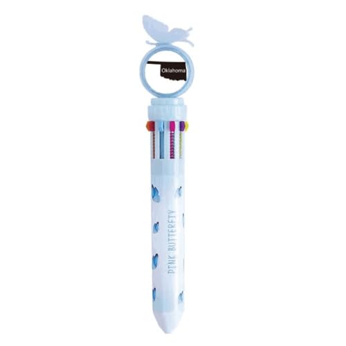 Stylo à bille rétractable multicolore Oklahoma cadeau pour passionné