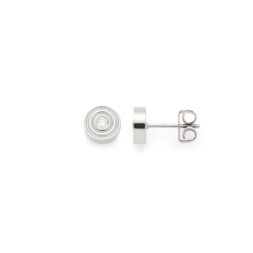 Boucles d'oreilles en acier inoxydable argenté parfaites pour illuminer vos tenues de bureau
