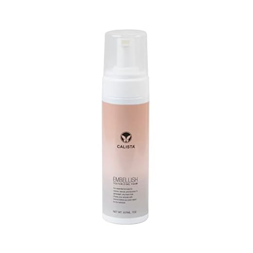 Calista Embellish Texturizing Foam, Salon Quality Lightweight Styling Mousse for All Hair Types, Styling Volumizer, 7 oz